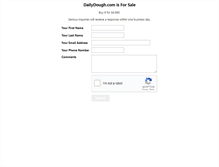 Tablet Screenshot of dailydough.com